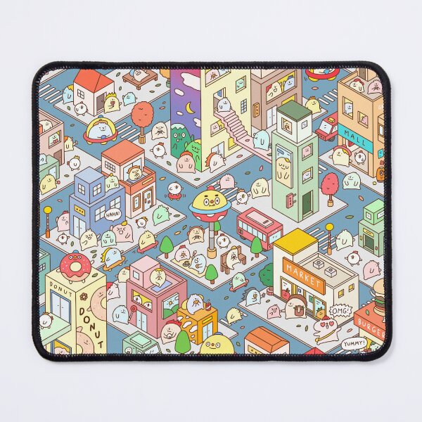 Item preview, Cute monster city illustration designed and sold by GK Doodle.