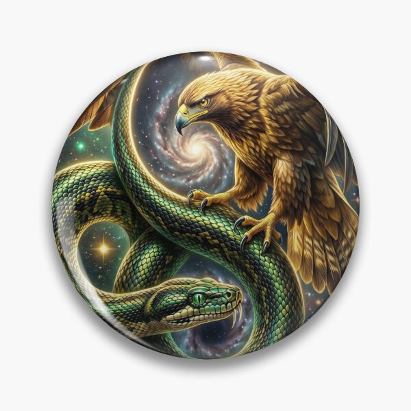 Item preview, Cosmic Yin Yang Eagle and Serpent designed and sold by kmiArtistIA.
