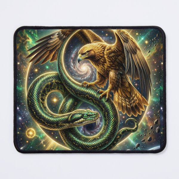 Item preview, Cosmic Yin Yang Eagle and Serpent designed and sold by kmiArtistIA.