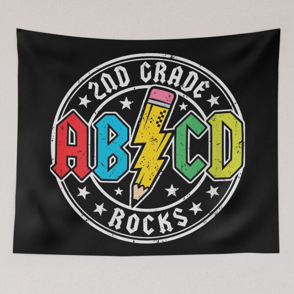 Item preview, 2nd Grade Rocks Back To School Rock N Roll Pencil Design designed and sold by River Silva.