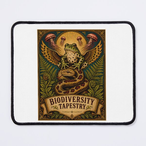 Item preview, Biodiversity Tapestry Goblincore Aesthetic Vintage Nature designed and sold by chattsuede.