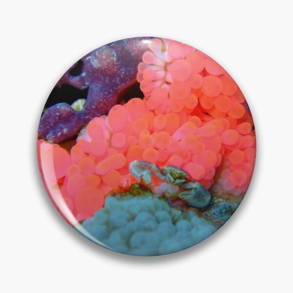 Item preview, Neon Pink Coral: Hidden Porcelain Crab Art designed and sold by Mayuri Japan Studio.