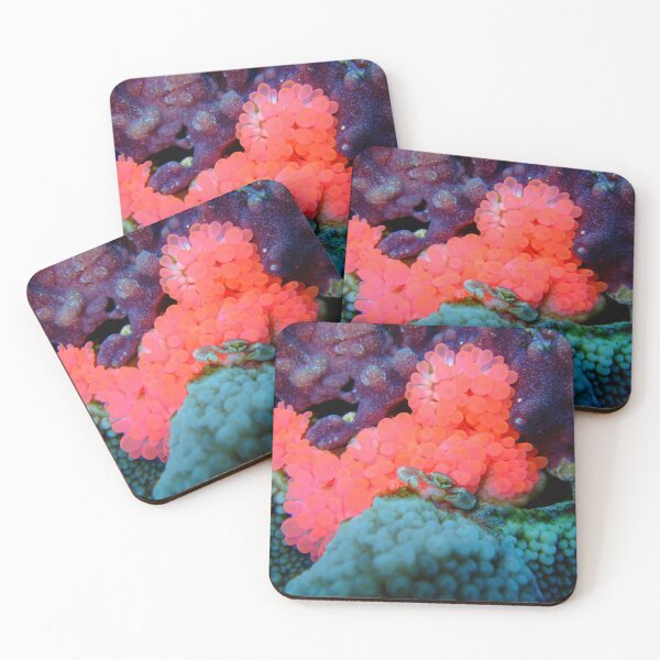 Item preview, Neon Pink Coral: Hidden Porcelain Crab Art designed and sold by Mayuri Japan Studio.