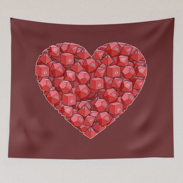 Item preview, Dice Heart - Red designed and sold by -Solarly-.