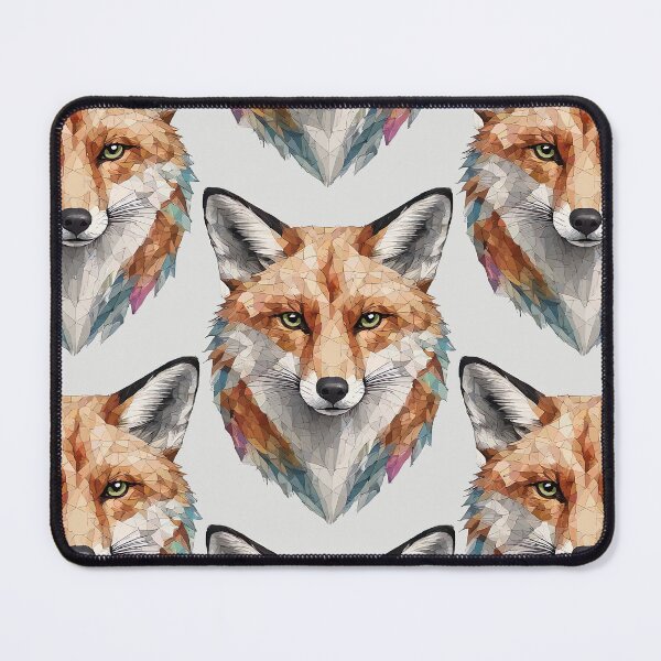 Item preview, Geometric Fox Head Low Poly Animal Art – Modern Animal Art designed and sold by Tklezardesigns.