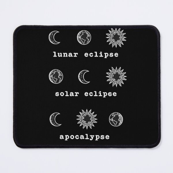 Item preview, Eclipse Phases Lunar Solar Apocalypse Astronomy Humor designed and sold by Ekonolotie.