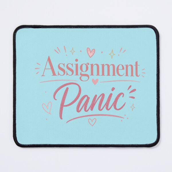 Item preview, Assignment Panic Cute Student Quote Design | Study Aesthetic Typography designed and sold by Sanika arts .