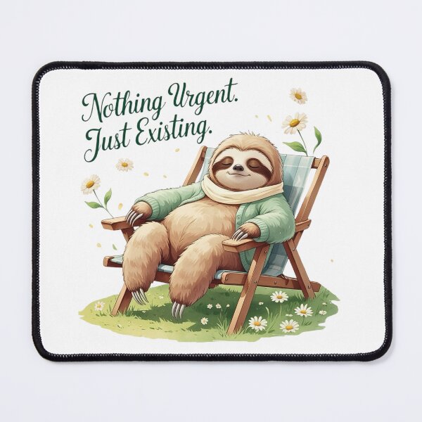 Item preview, Nothing Urgent Just Existing Cute Sloth Spring Aesthetic designed and sold by AQUILAKREO.