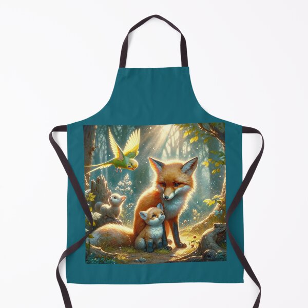 Item preview, Budgie Mucki and the Fox in Enchanted Woods designed and sold by LegademaArt.