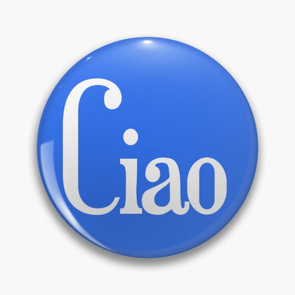 Item preview, Ciao Italia lover minimal white text design designed and sold by EmeraldeaArt.