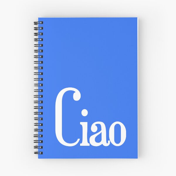 Item preview, Ciao Italia lover minimal white text design designed and sold by EmeraldeaArt.