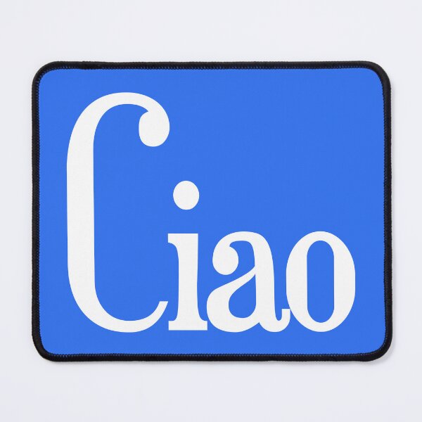 Item preview, Ciao Italia lover minimal white text design designed and sold by EmeraldeaArt.