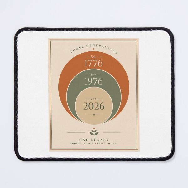 Item preview, Three Generations Est 1776 2026 Legacy Family Reunion designed and sold by chattsuede.