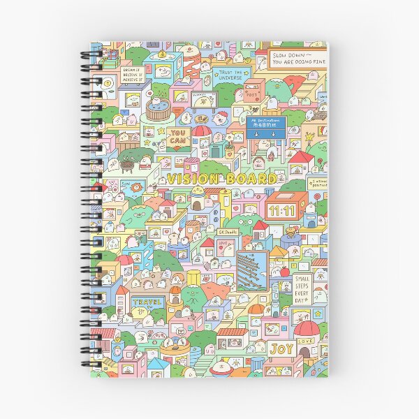 Item preview, Vision Board Illustration designed and sold by GK Doodle.