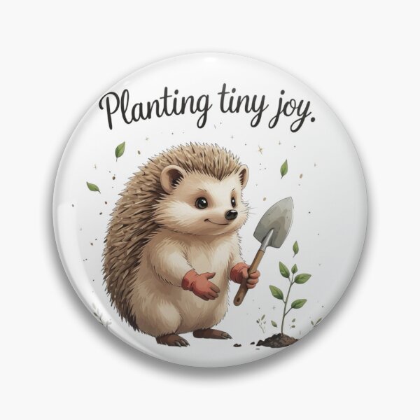 Item preview, Planting Tiny Joy Cottagecore Gardening Hedgehog Plant Lover designed and sold by AQUILAKREO.