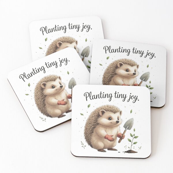 Item preview, Planting Tiny Joy Cottagecore Gardening Hedgehog Plant Lover designed and sold by AQUILAKREO.
