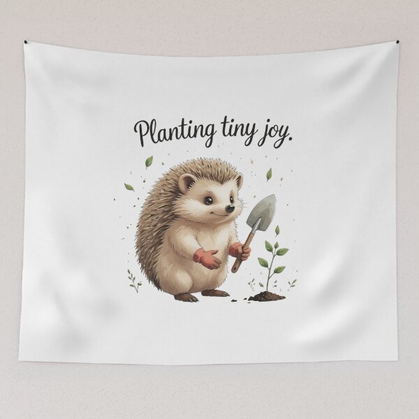 Item preview, Planting Tiny Joy Cottagecore Gardening Hedgehog Plant Lover designed and sold by AQUILAKREO.
