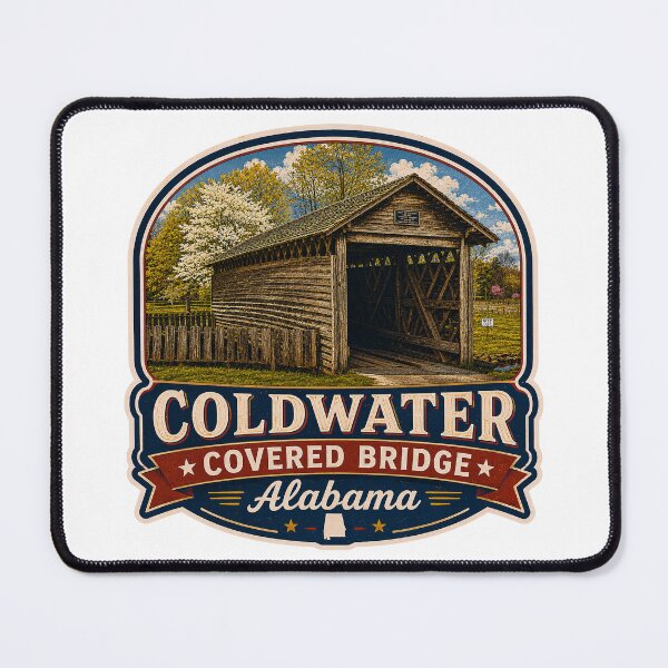 Item preview, Coldwater Covered Bridge sticker designed and sold by gotucoveredart.