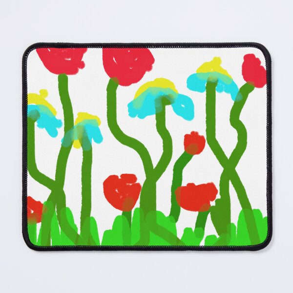 Item preview, Simple Childlike Sketch of Poppies and Wildflowers designed and sold by BalkanBloom.