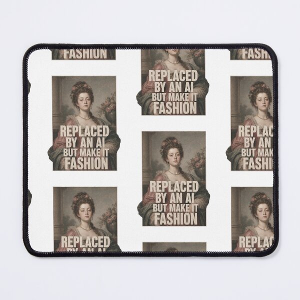 Item preview, Y2K Tech Satire Baroque Lady Oil Painting Shirt designed and sold by mo-carnival.