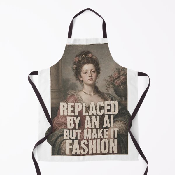 Item preview, Y2K Tech Satire Baroque Lady Oil Painting Shirt designed and sold by mo-carnival.