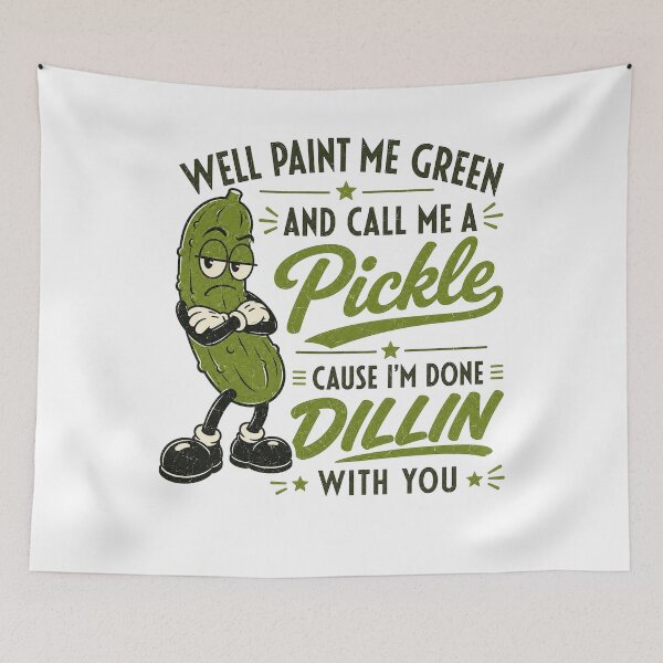 Item preview, Funny Sarcastic Pickle Lover Humor Retro Cartoon Joke designed and sold by clothesy7.