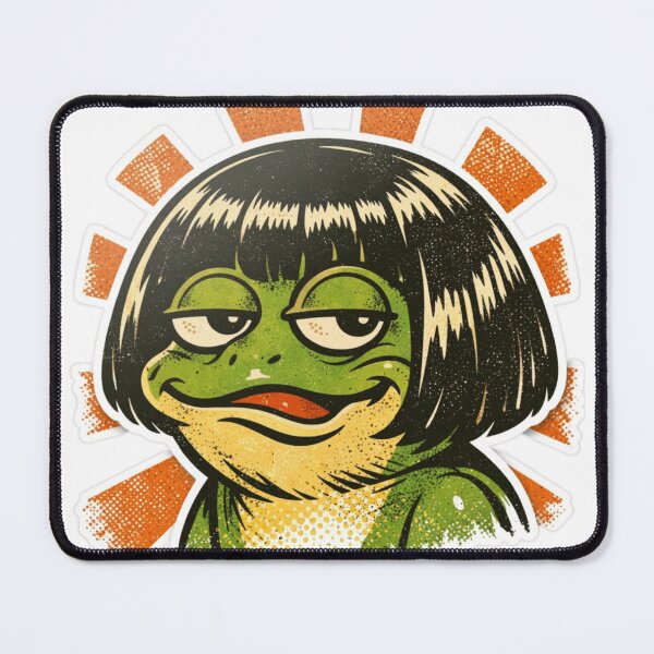 Item preview, Funny Frog Bob Haircut Meme T-Shirt designed and sold by MerchlyMike.