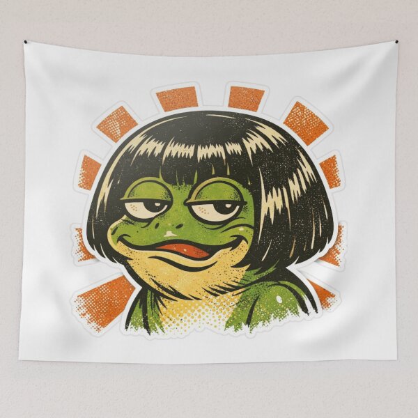 Item preview, Funny Frog Bob Haircut Meme T-Shirt designed and sold by MerchlyMike.
