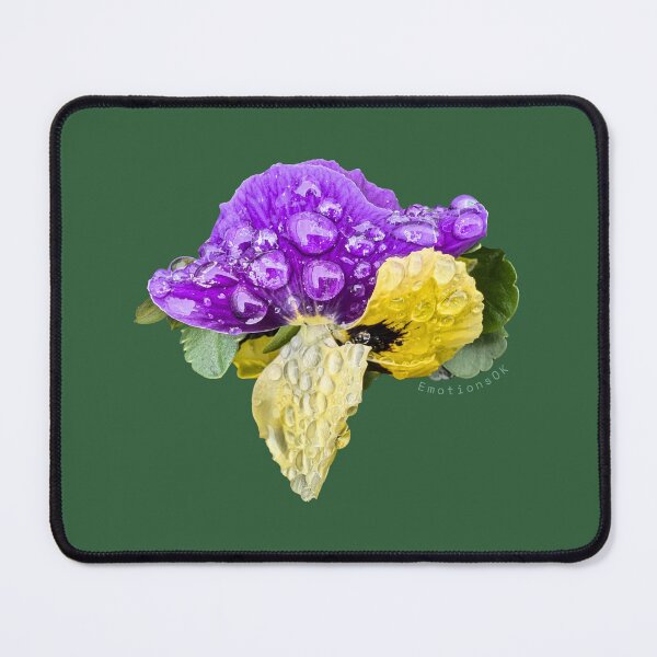 Item preview, Pansies with raindrops photography · Everyday magic · Welcome to your home designed and sold by EmotionsOK.