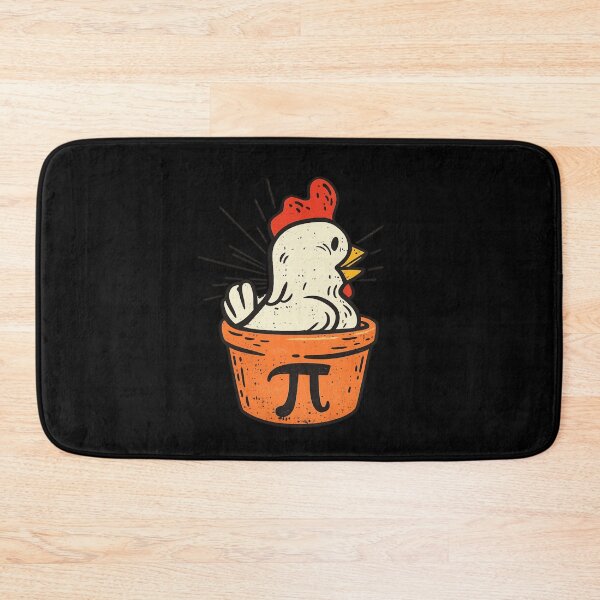 Item preview, Chicken Pi Funny Math Pun Illustration Design designed and sold by Ekonolotie.