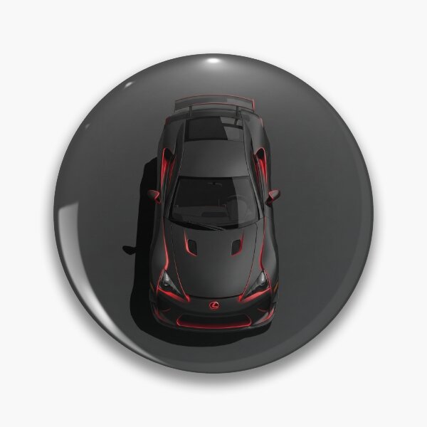 Item preview, Lexus LFA Cyberpunk Neon Matte Black Top View Vector Illustration designed and sold by Motorline44.