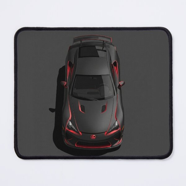 Item preview, Lexus LFA Cyberpunk Neon Matte Black Top View Vector Illustration designed and sold by Motorline44.