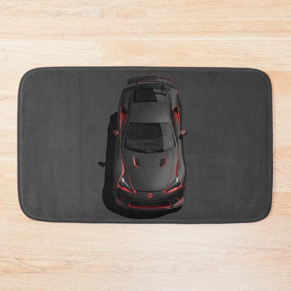 Item preview, Lexus LFA Cyberpunk Neon Matte Black Top View Vector Illustration designed and sold by Motorline44.