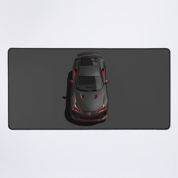 Item preview, Lexus LFA Cyberpunk Neon Matte Black Top View Vector Illustration designed and sold by Motorline44.