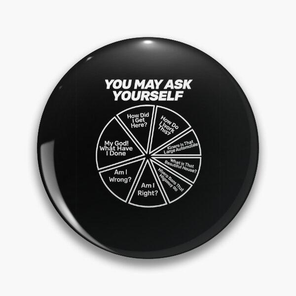 Item preview, You May Ask Yourself Existential Question Wheel Humor designed and sold by Ekonolotie.