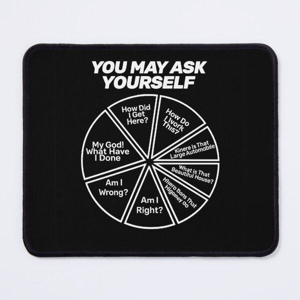 Item preview, You May Ask Yourself Existential Question Wheel Humor designed and sold by Ekonolotie.