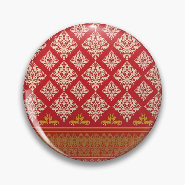 Item preview, Royal Gold Damask on Crimson Red designed and sold by NornAxiom.