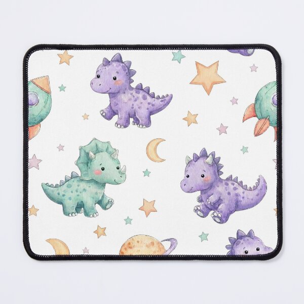 Item preview, Cute Dinosaur Space Nursery Pattern designed and sold by MegaNovaArt.