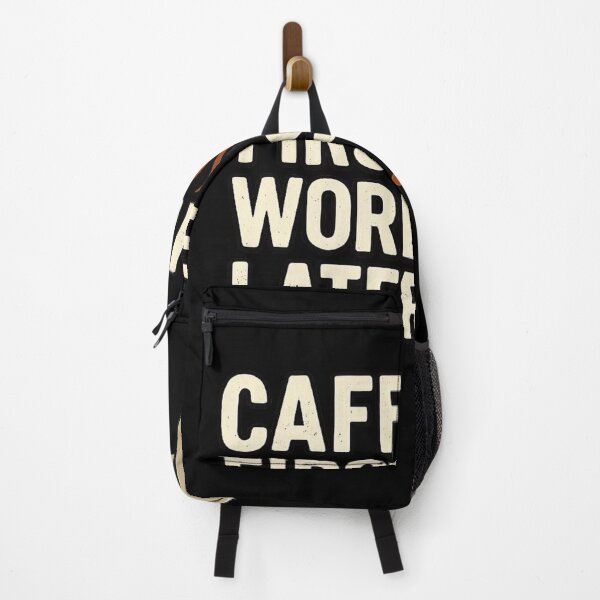 Item preview, Caffeine First Words Later Funny Coffee Mood Design designed and sold by Ekonolotie.