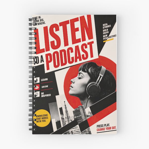 Item preview, Wall Art - Poster - Tune In – Bold Podcast Energy designed and sold by ForeverPrintsOK.