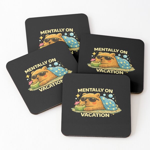 Item preview, Cute Capybara Mentally On Vacation designed and sold by Hobby-up.