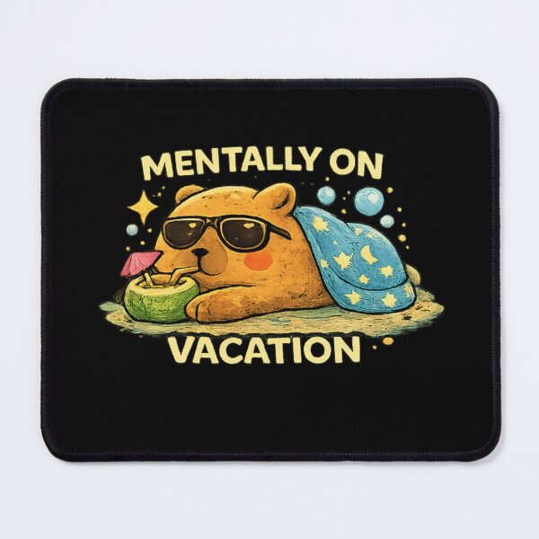 Item preview, Cute Capybara Mentally On Vacation designed and sold by Hobby-up.