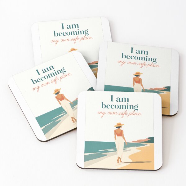 Item preview, I Am Becoming My Own Safe Place Self Care Affirmation Art designed and sold by LoveNurseries.