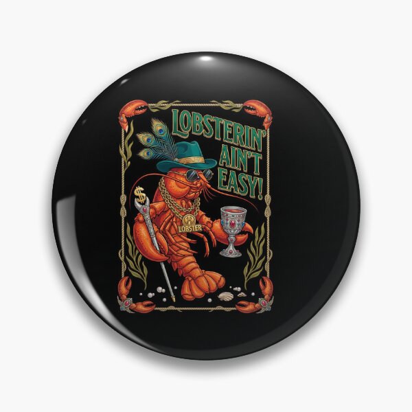 Item preview, Fancy Lobster Holding Wine Funny designed and sold by TeeARTHY.