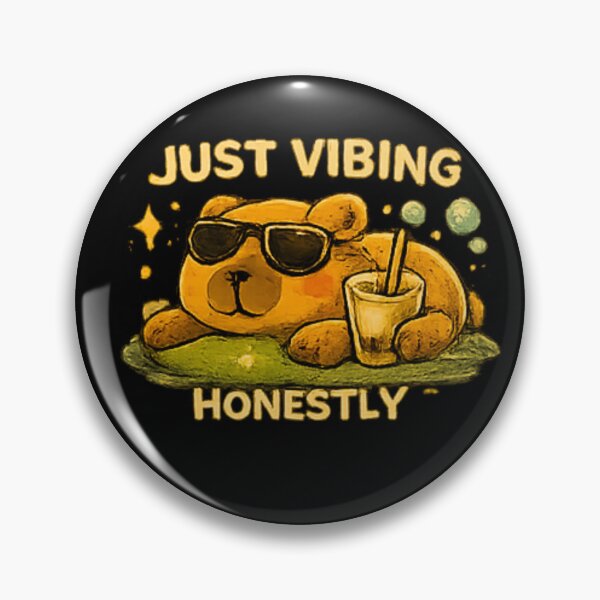 Item preview, Cute Capybara Just Vibing Honestly designed and sold by Hobby-up.