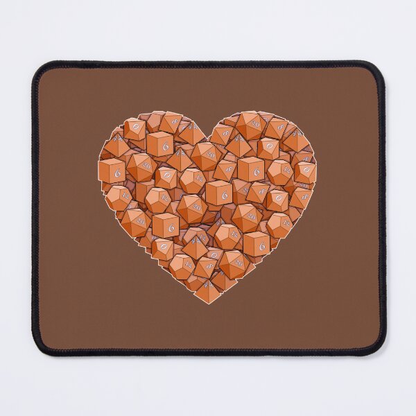 Item preview, Dice Heart - Orange designed and sold by -Solarly-.