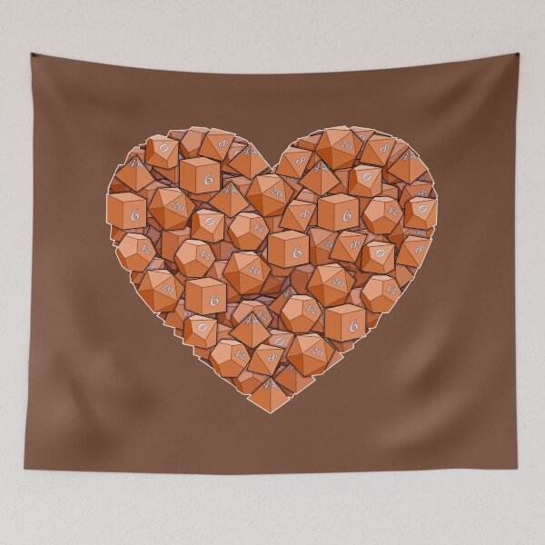 Item preview, Dice Heart - Orange designed and sold by -Solarly-.