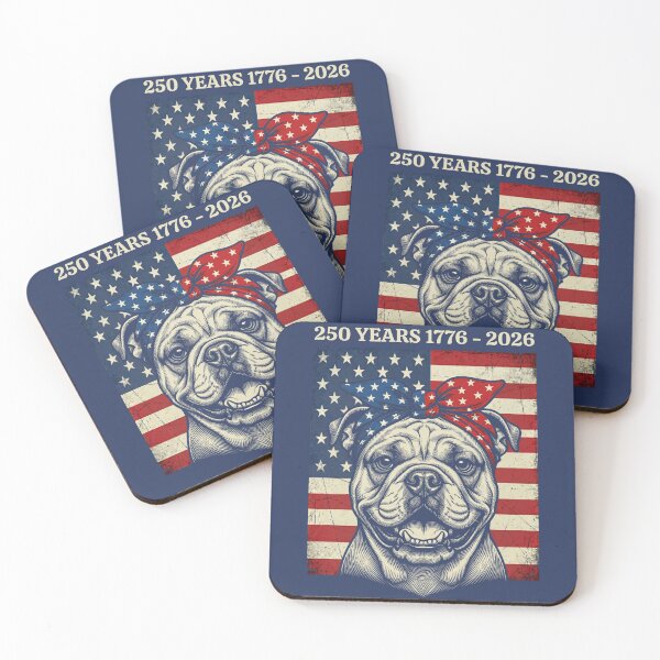 Item preview, 250 Years 1776-2026 American Bulldog Flag designed and sold by d247.