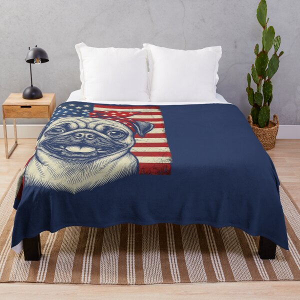Item preview, Pug American Flag Bandana 250 Years 1776-2026 designed and sold by d247.