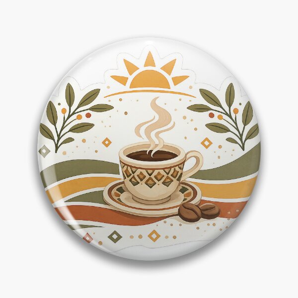Item preview, Ethiopian Coffee Aesthetic Sticker designed and sold by HabeshaStudio.